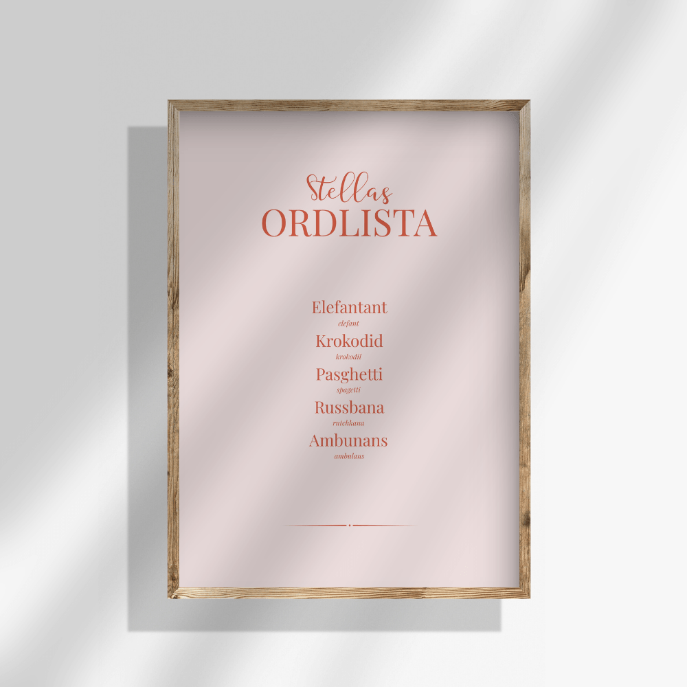 Dictionary poster