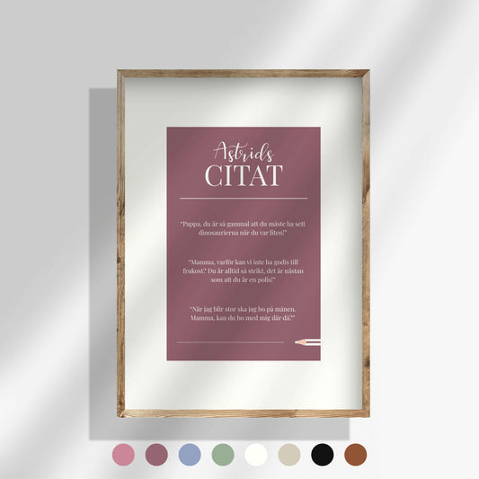 Citatposter – vit kant